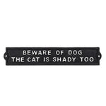 Beware of Dog + Cat Sign
