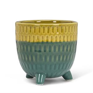 Two Tone Footed Planter