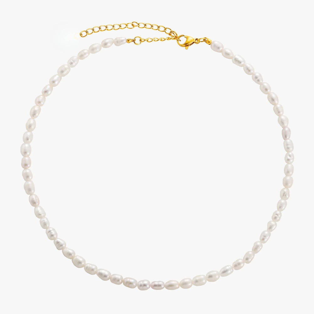 Luna Rice Pearl Necklace