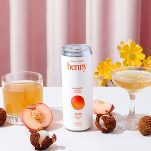Peach Lychee + Ashwagandha Soft Energy Drink • Benny