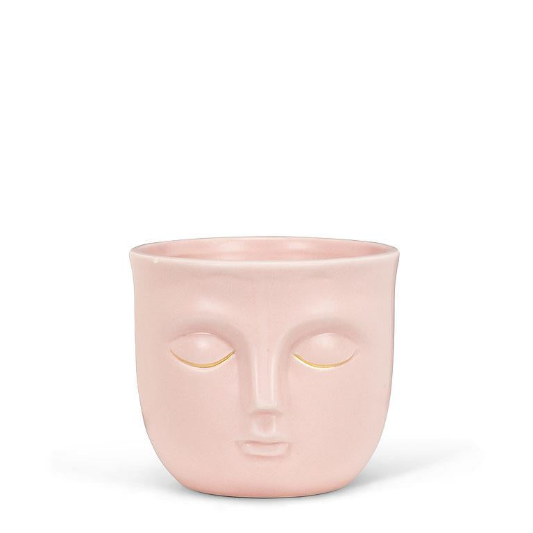 Sleepy Face Pot