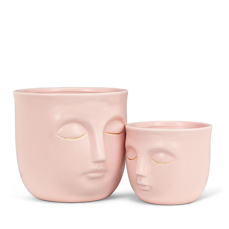 Sleepy Face Pot