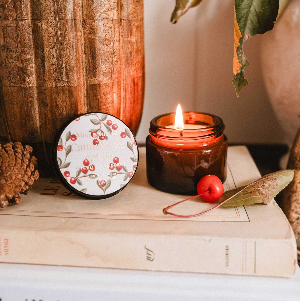 Spiced Cranberry: Mini 2oz Soy Candle