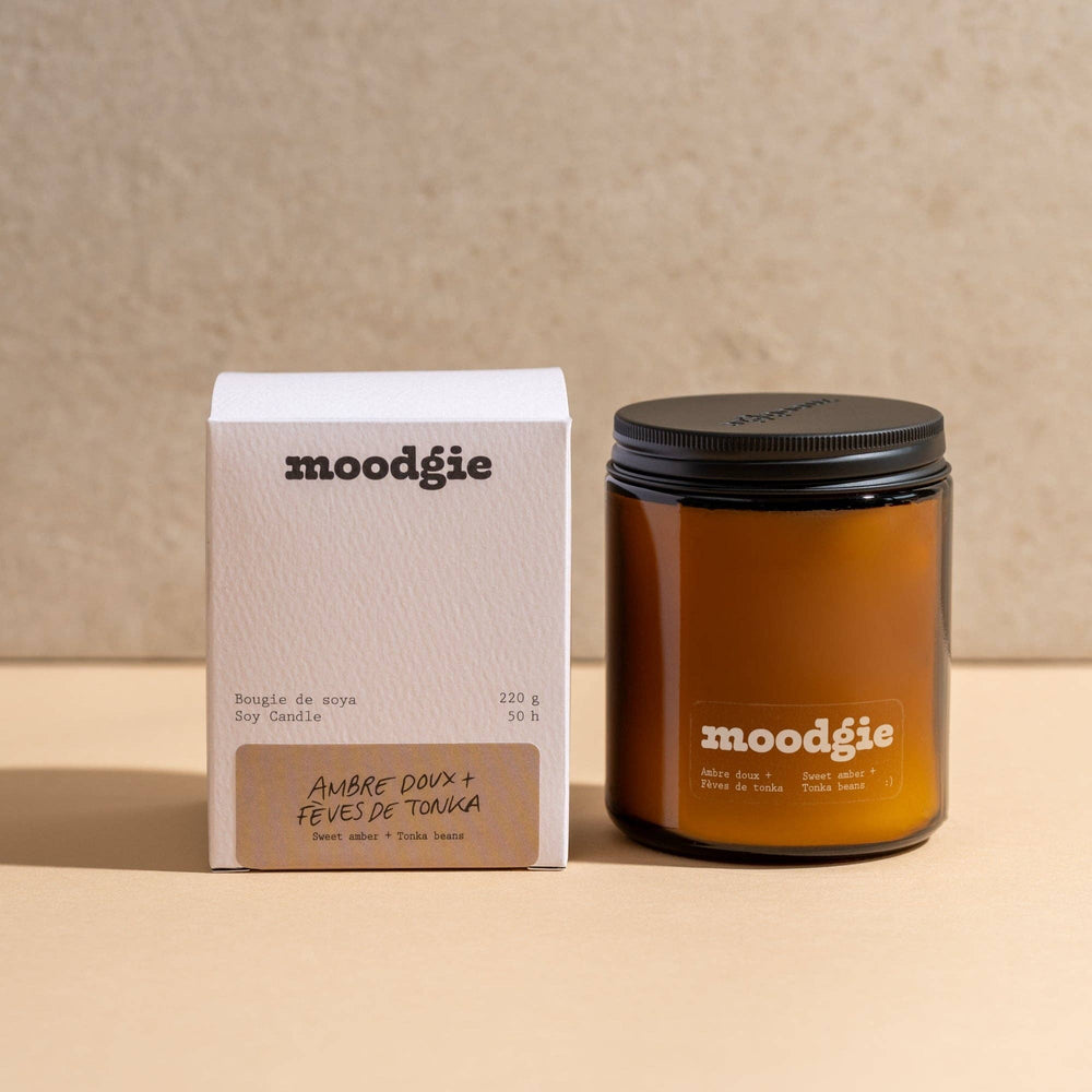 Sweet Amber + Vanilla Candle | moodgie