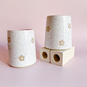 Handmade Ceramic Flower Cup • Sarah Bee Pottery