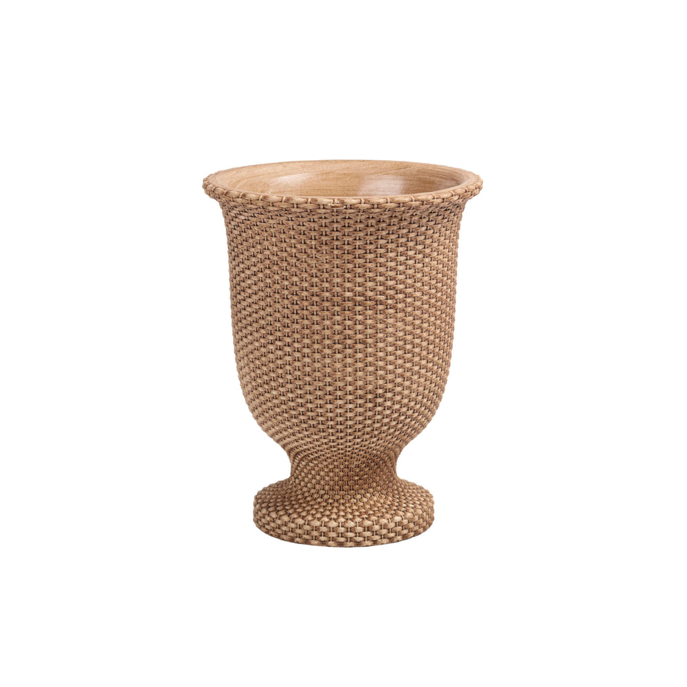 Cement Basketweave Planter