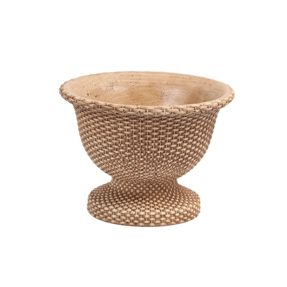 Cement Basketweave Planter