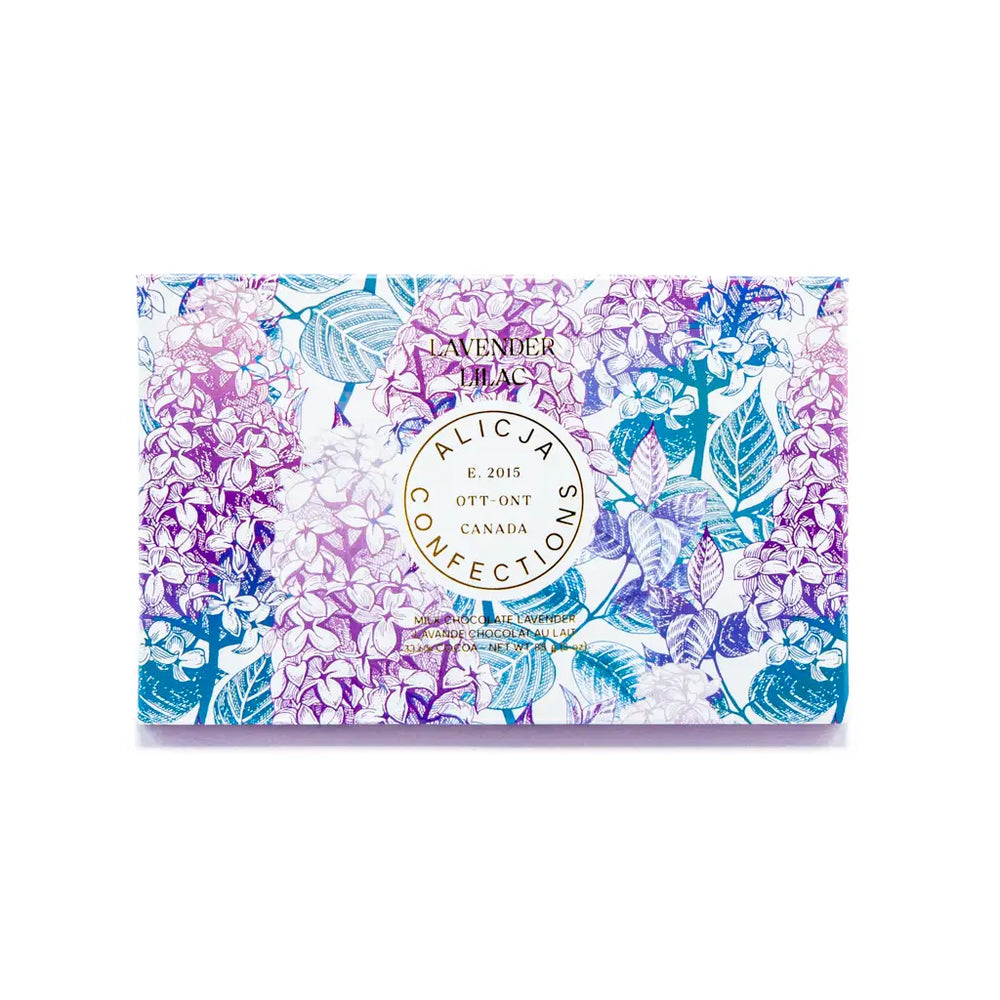 Lavender Lilac • 33.6% Milk Chocolate Postcard Bar