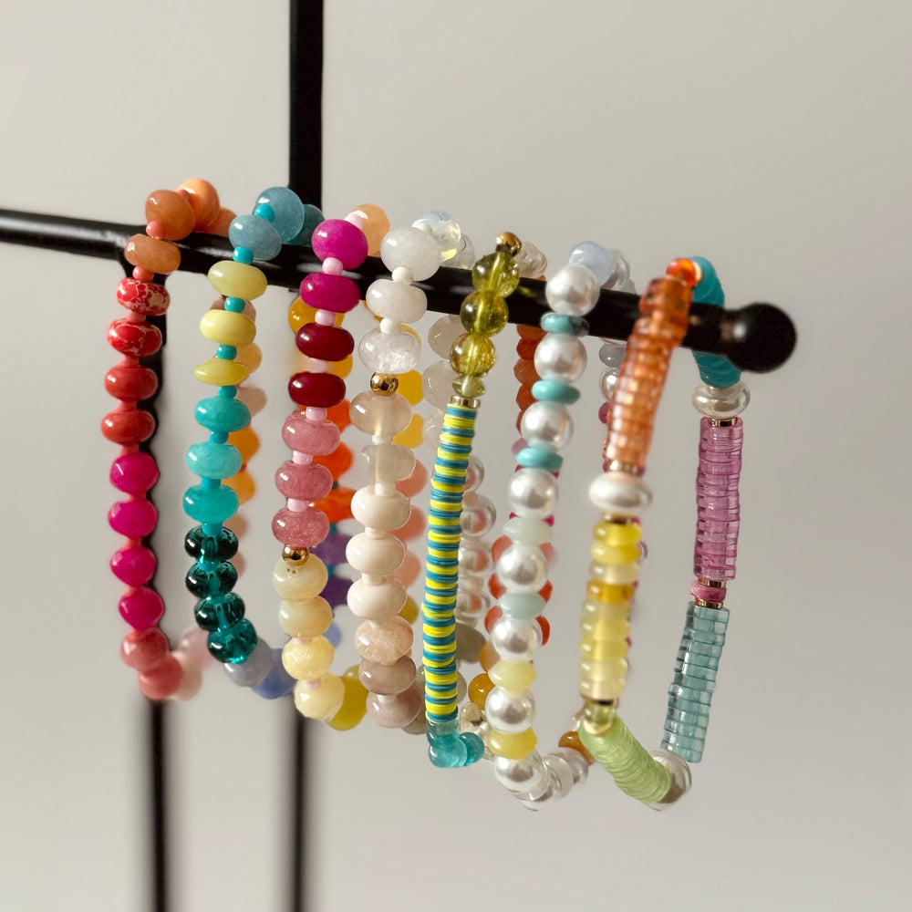 Dania Bracelet - Pink + Orange