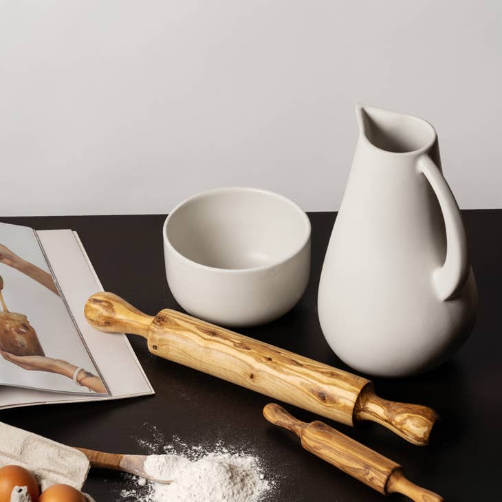 Olive Wood Rolling Pin • Gharyan Stoneware