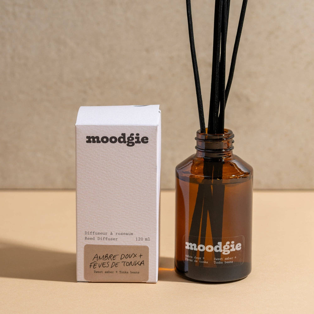 Sweet Amber + Vanilla Reed Diffuser | moodgie