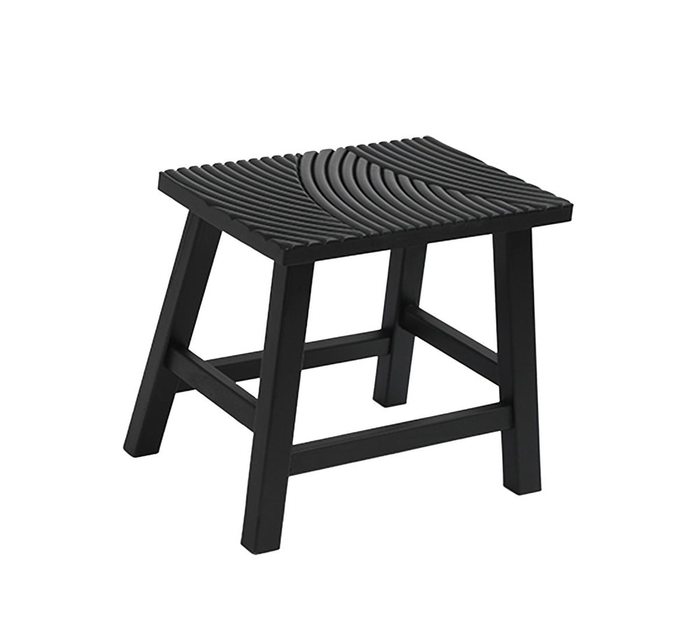 
            
                Load image into Gallery viewer, Black Wood Stool
            
        