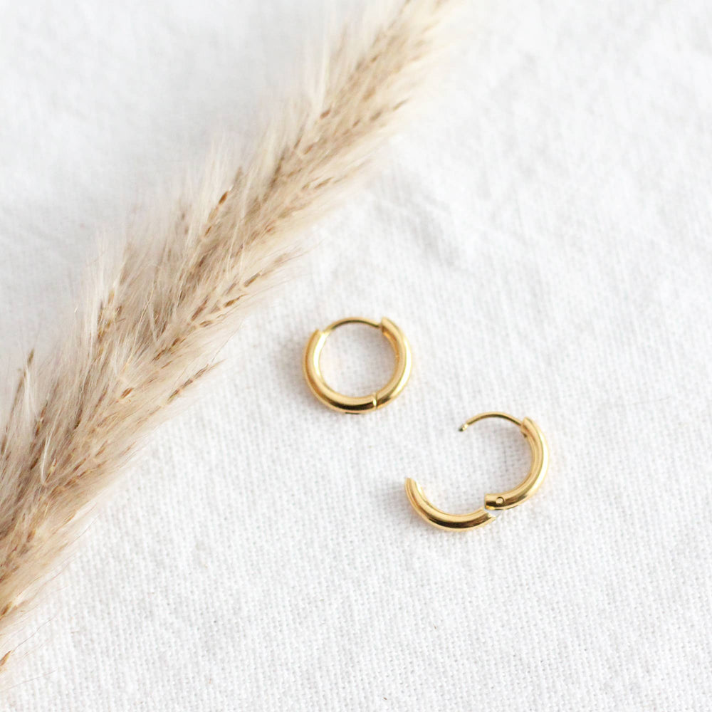 Everyday Huggie Hoops: Gold