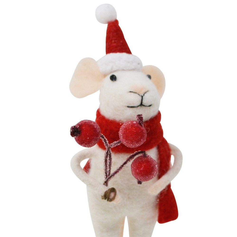 Mouse with Scarf Ornament