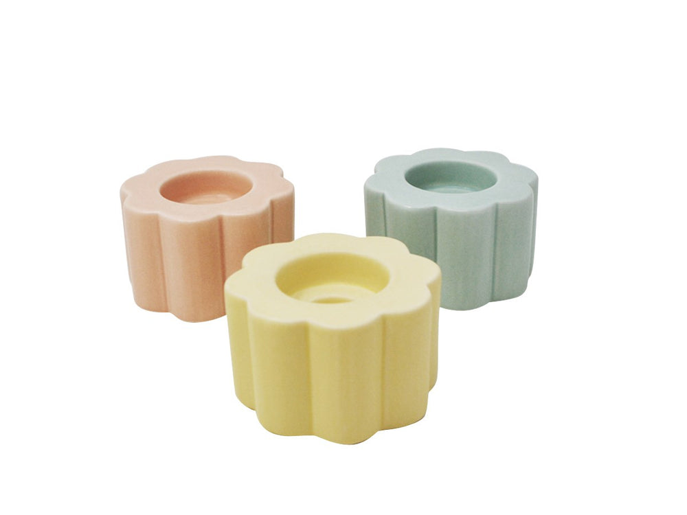 Pastel Floral Tapered/Tealight Candle Holder
