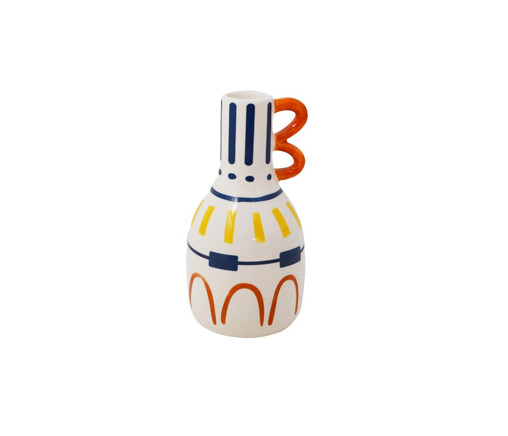 Playful Painted Vase Collection