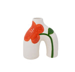Red Floral Arch Vase