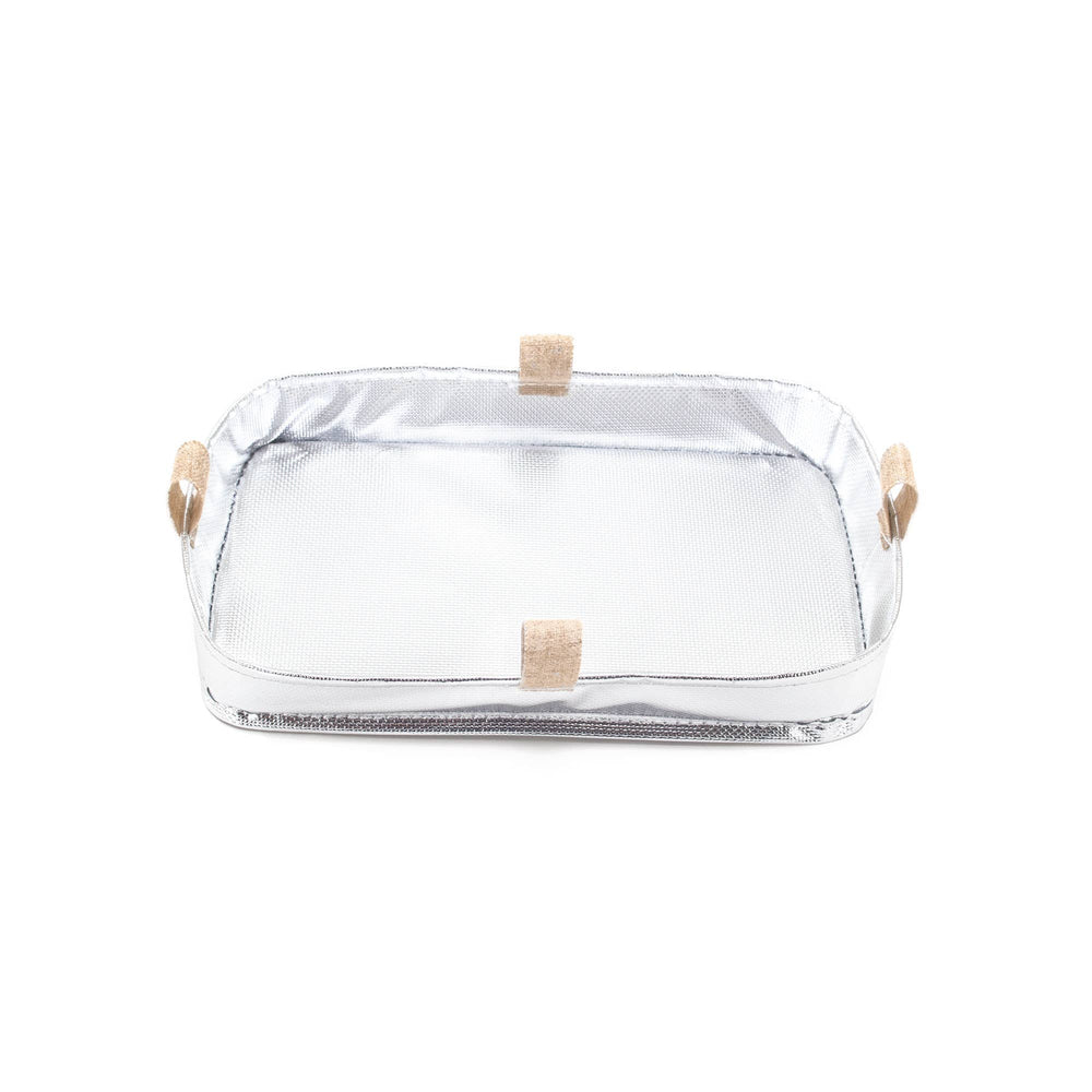 White Abstract Lines Beauty Poche