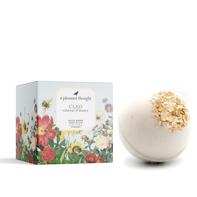 
            
                Load image into Gallery viewer, Oatmeal &amp;amp; Honey Bath Bomb • A Pleasant Thought
            
        
