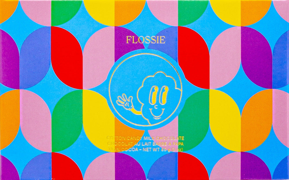 Flossie • Cotton Candy Milk Chocolate Postcard Bar