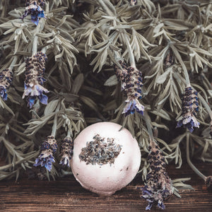 
            
                Load image into Gallery viewer, French Lavender Bath Bomb • A Pleasant Thought
            
        