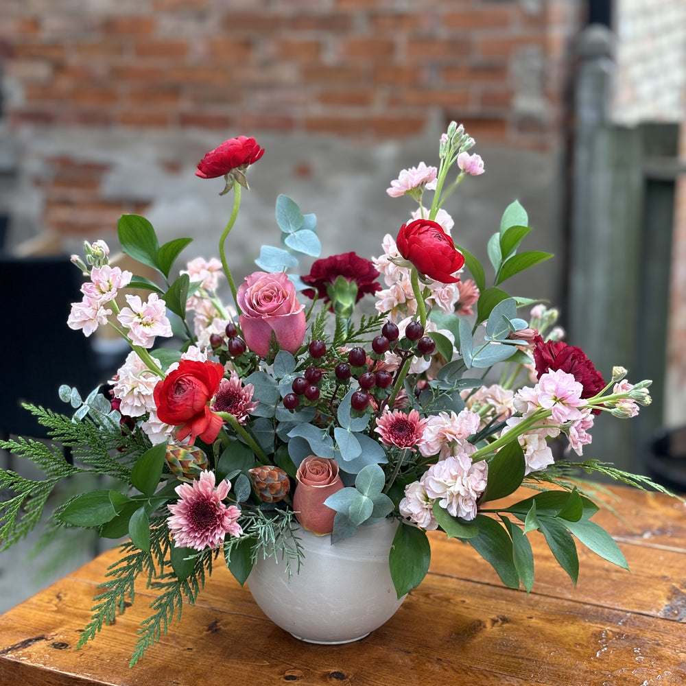 Sunday Blooms' Holiday Vase Arrangements