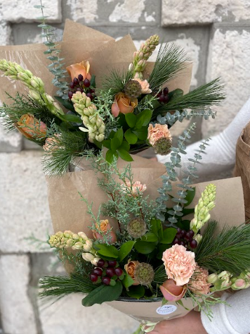 Sunday Blooms Holiday Hand-Tied Bouquet