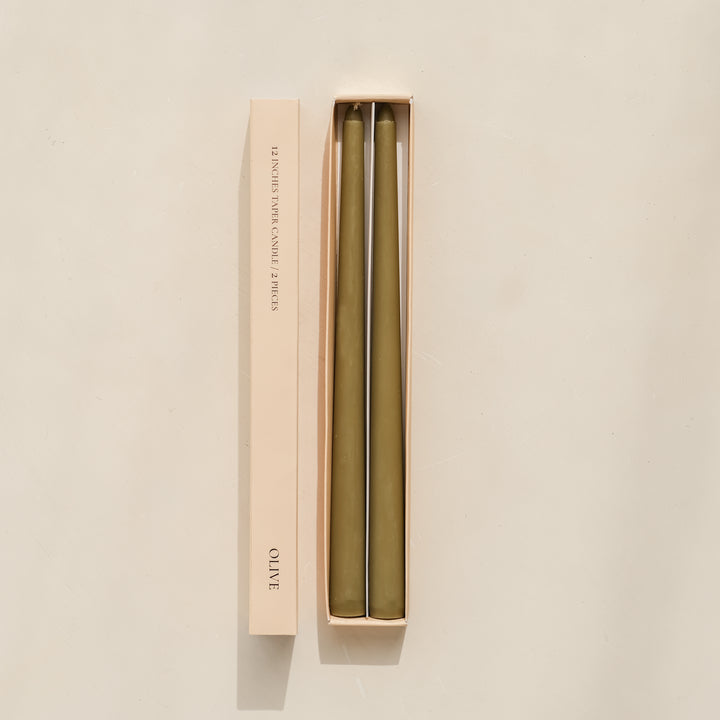 12" Soy Wax Taper Candles