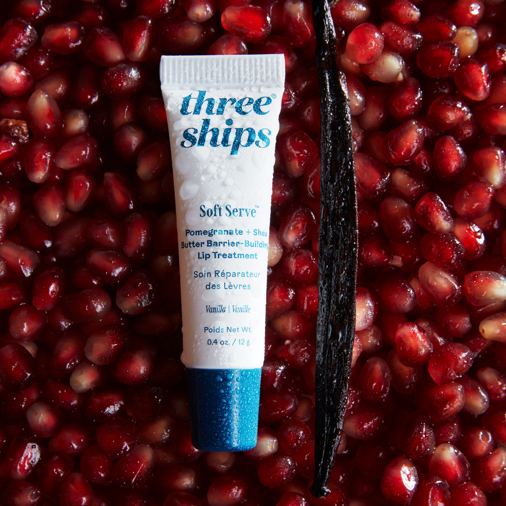 SoftServe Pomegranate + Shea Butter Barrier-Building Lip Treatment