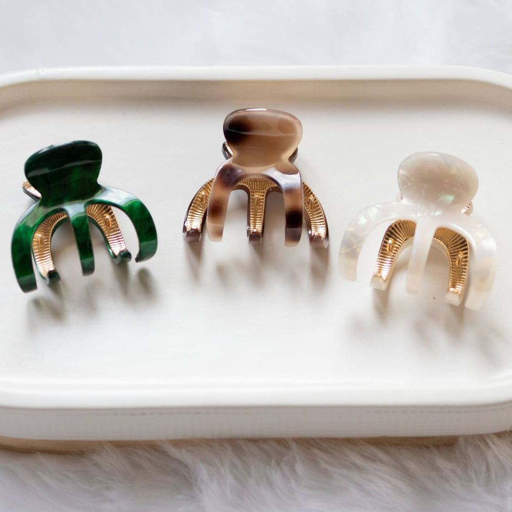 Mini Claw Neutrals: Emerald Green