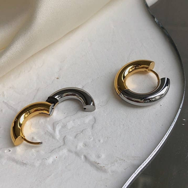 Mixed Metal Hoops