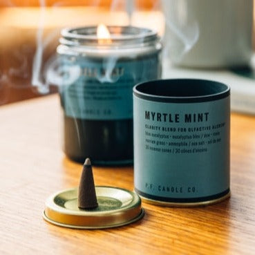 Myrtle Mint Incense Cones • P.F. Candle Co.