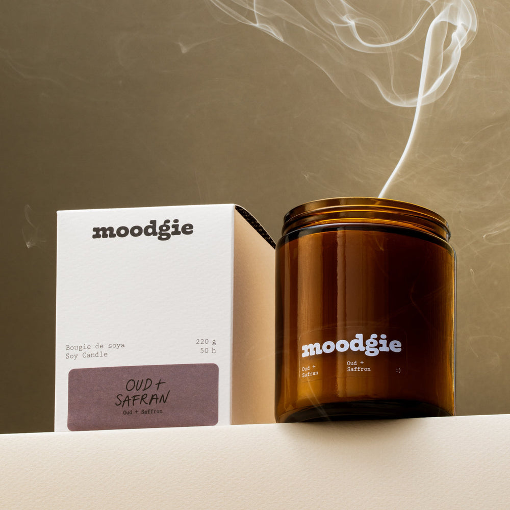 Oud + Saffron Soy Candle | moodgie