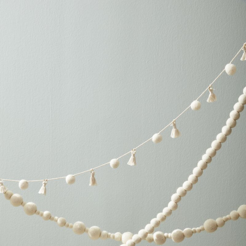 White Tassel Garland