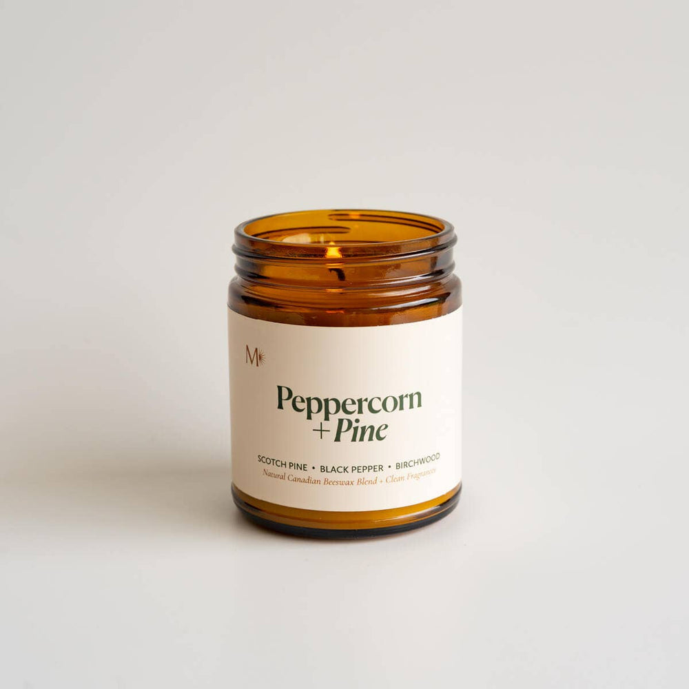 Peppercorn + Pine | Beeswax Candle