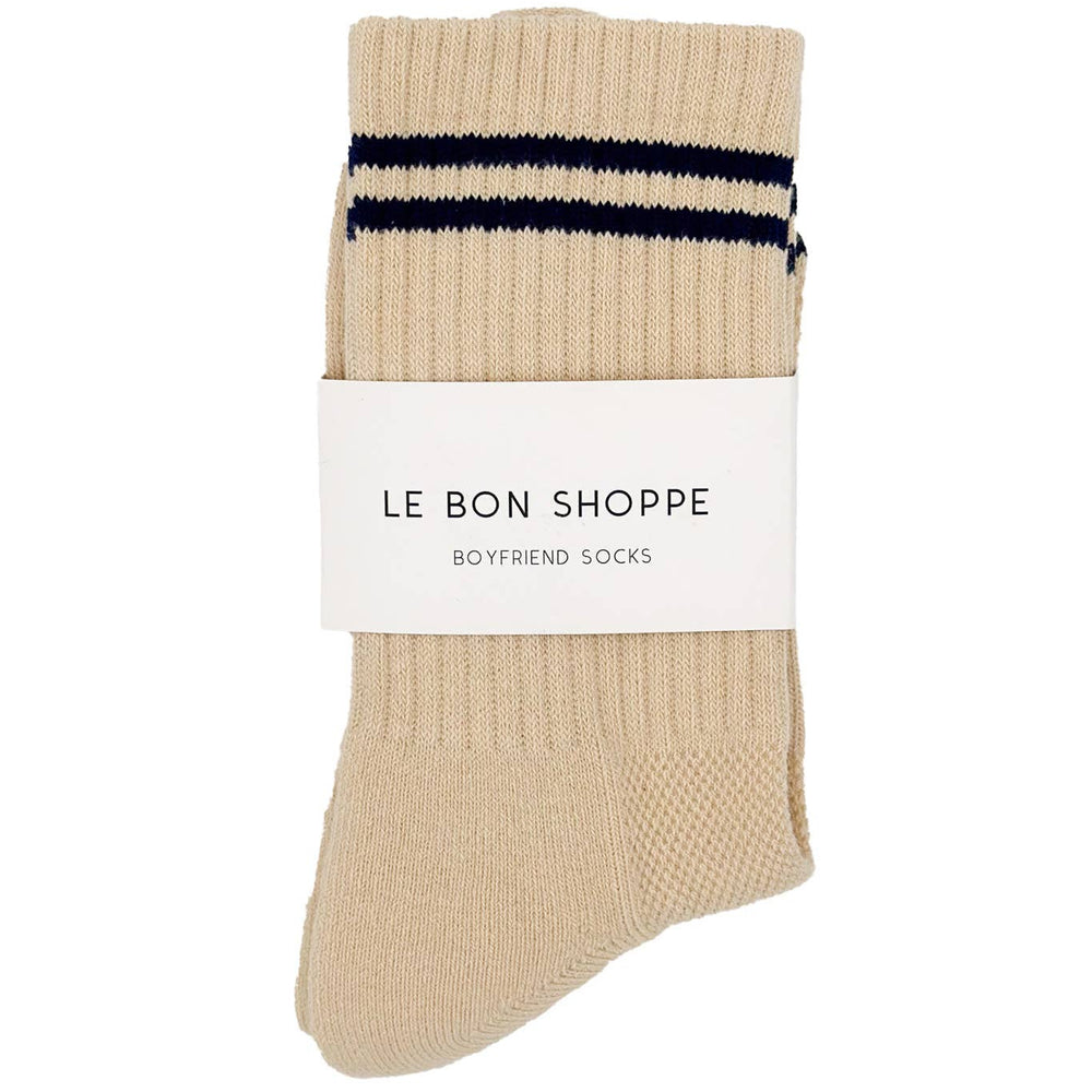 Boyfriend Socks: Cashew