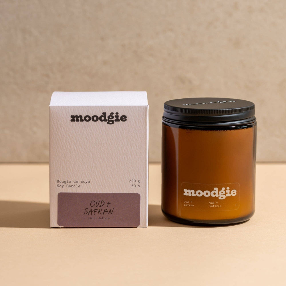 Oud + Saffron Soy Candle | moodgie
