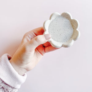 
            
                Load image into Gallery viewer, Ceramic Flower Petal Dish • Sarah Bee Pottery
            
        