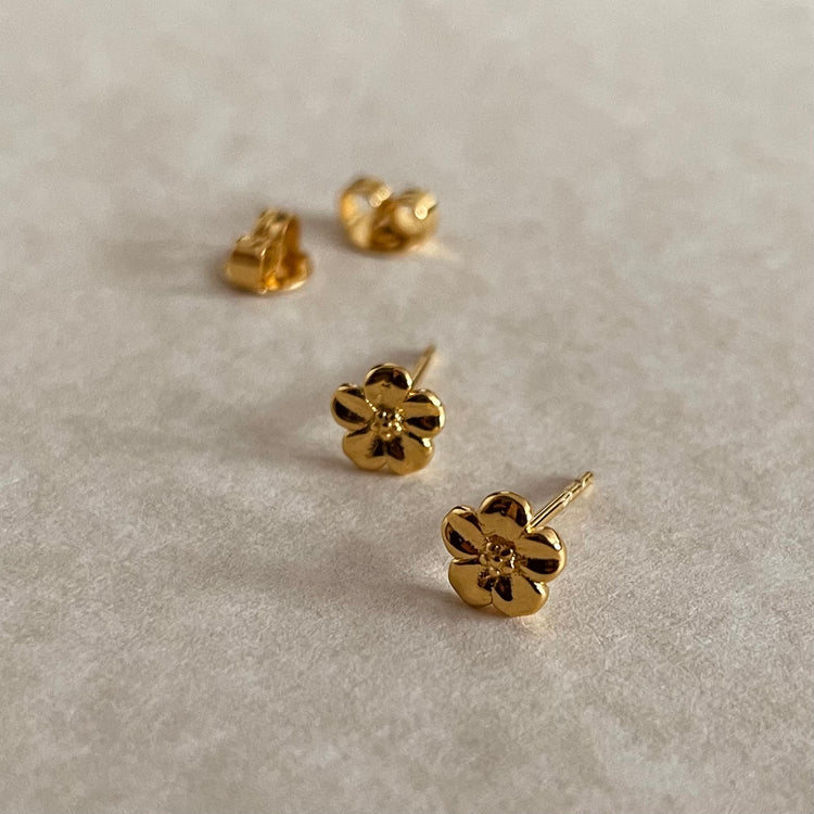 Hibiscus Flower Studs | Namaste Jewelry