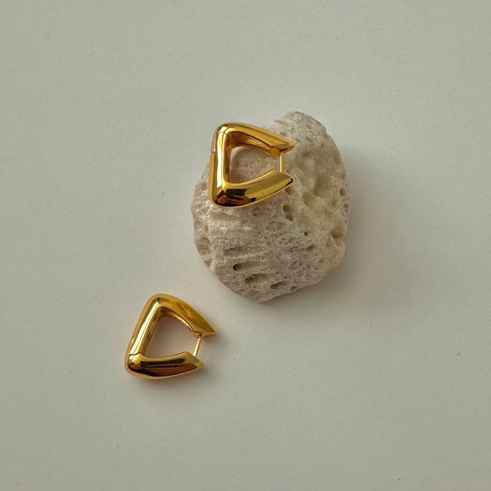 Pyramid Hoops | Namaste Jewelry