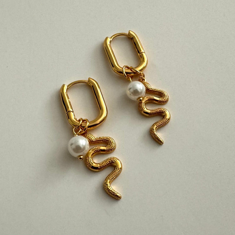 Serpent Hoops | Namaste Jewelry