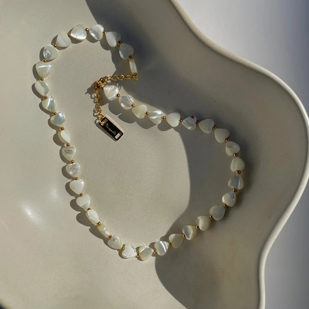 Shell Heart Necklace| Namaste Jewelry
