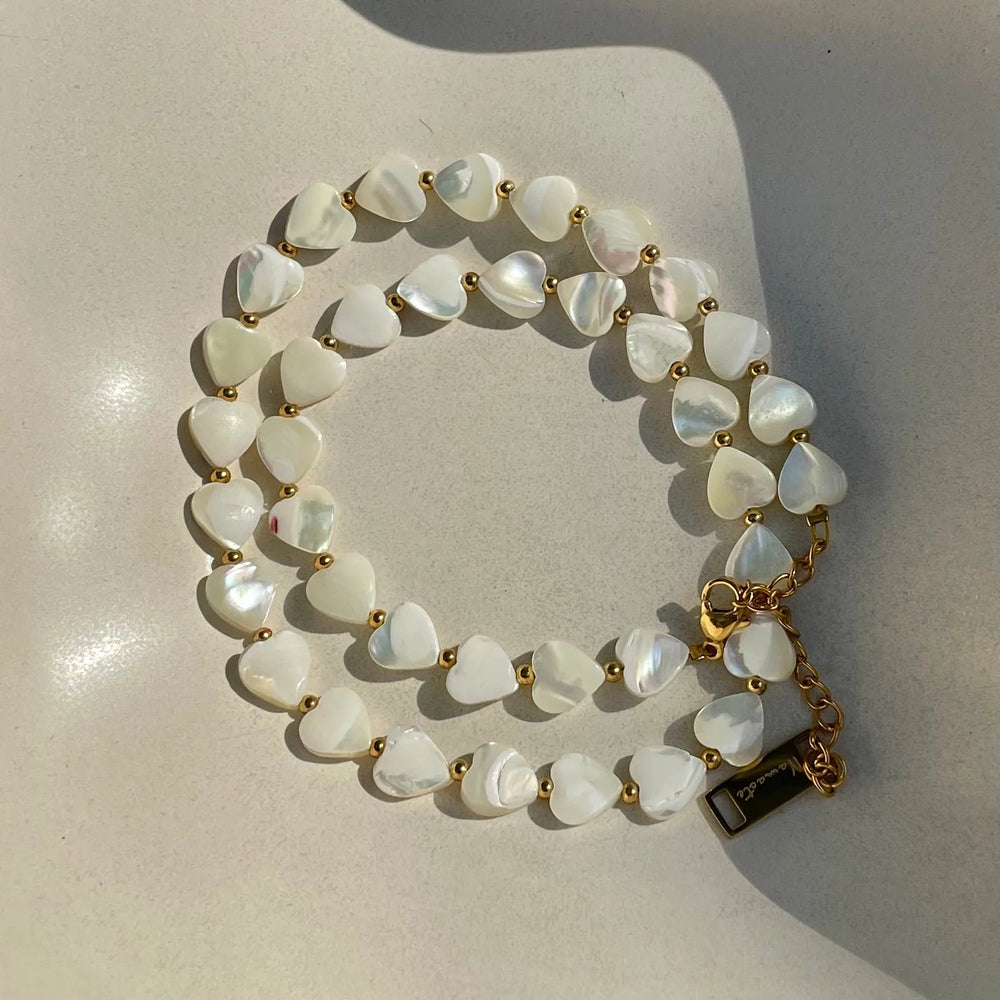 Shell Heart Necklace| Namaste Jewelry