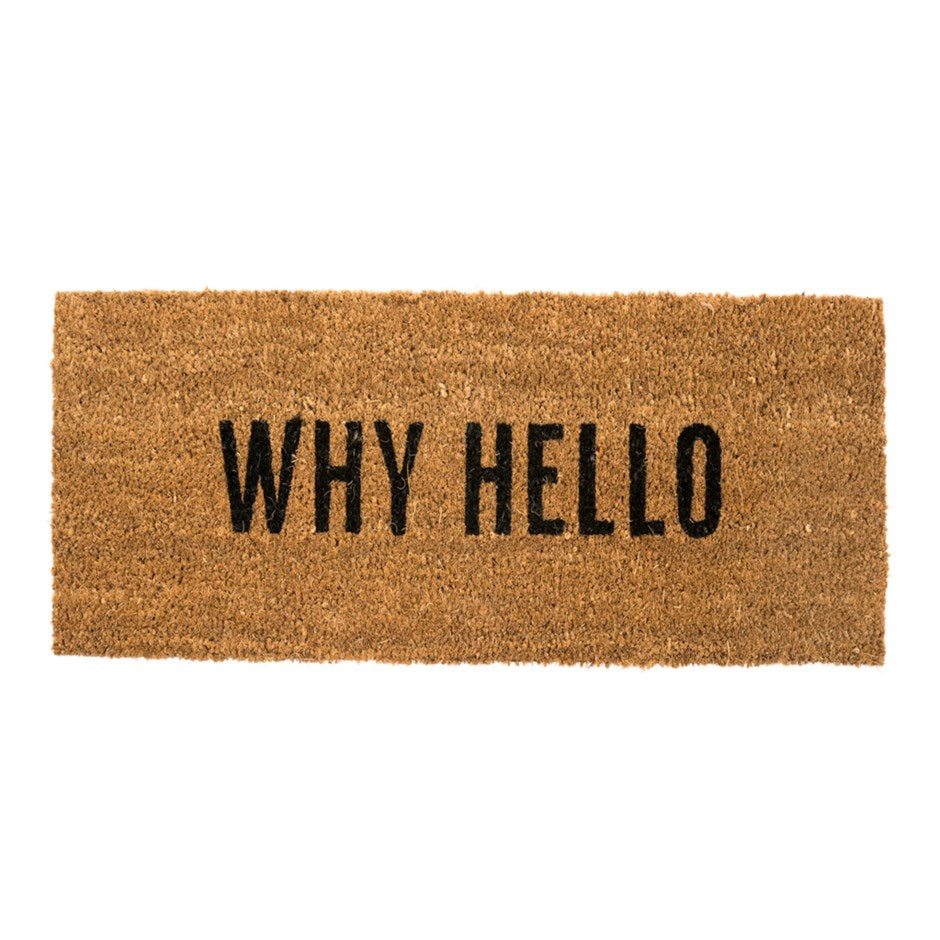 
            
                Load image into Gallery viewer, Why Hello Door Mat
            
        