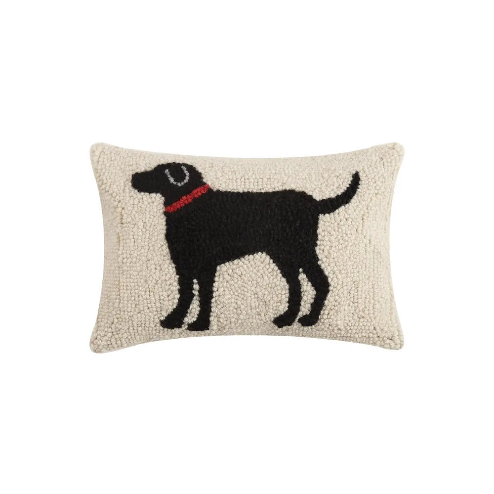 Black Dog Hook Pillow