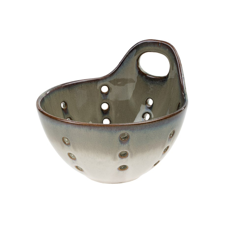 Striations Ceramic Colander