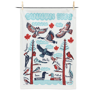Canadian Birds Tea Towel