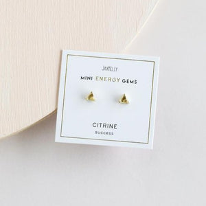 
            
                Load image into Gallery viewer, Citrine Mini Energy Gem Earrings
            
        