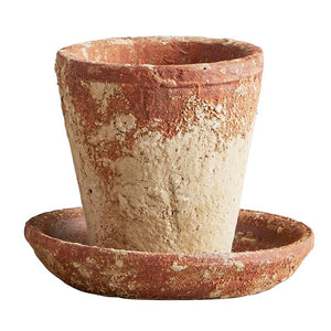 Crimson Clay Pot