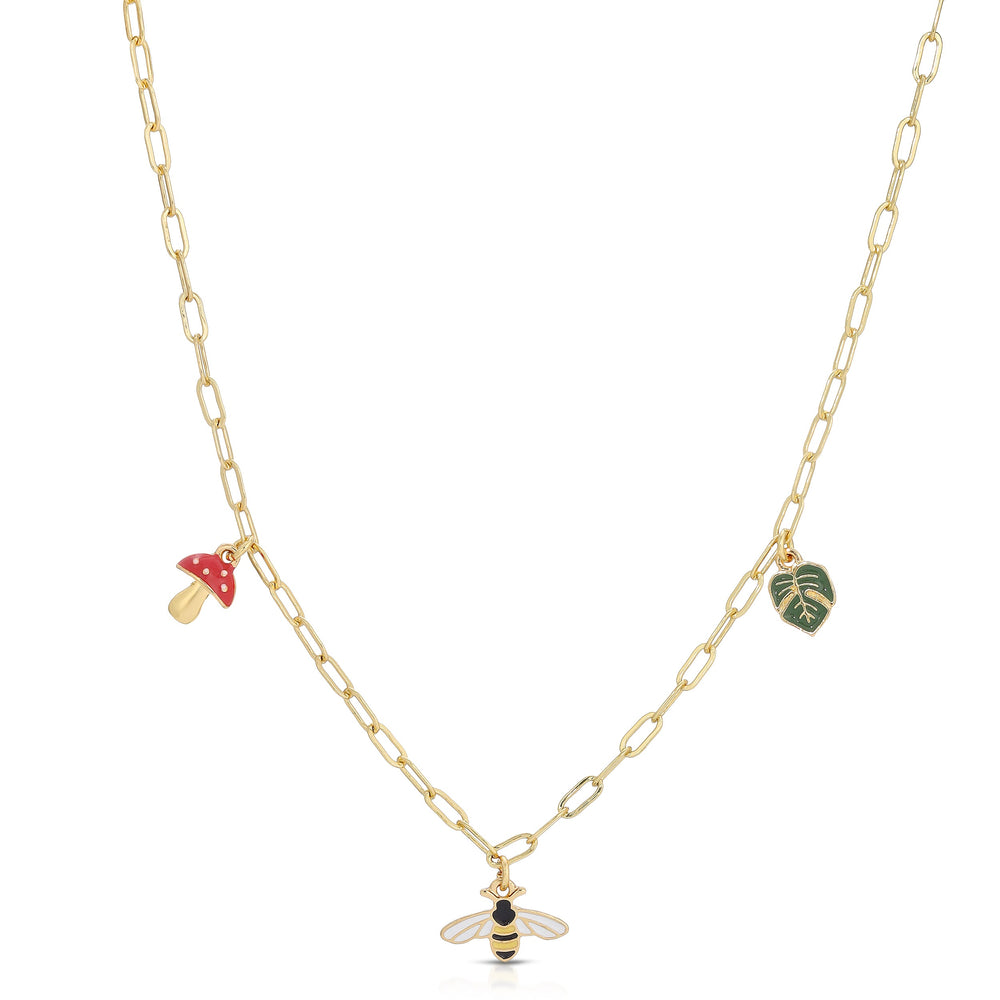 Enamel Treasure Necklace  | Lucky Feather